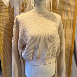 Cream cropped sweater